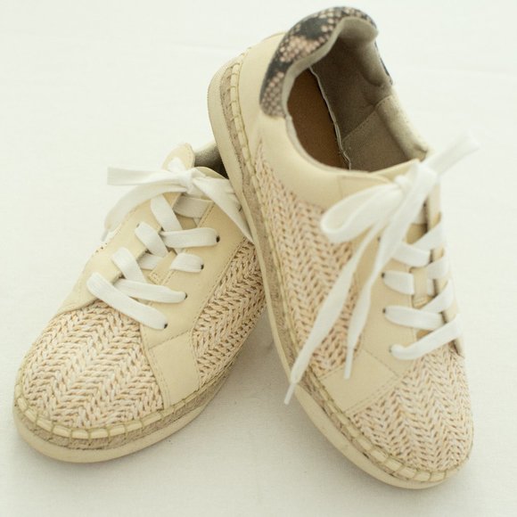 Rattan Braided Sneakers, Size 6.5 - Picture 3 of 7